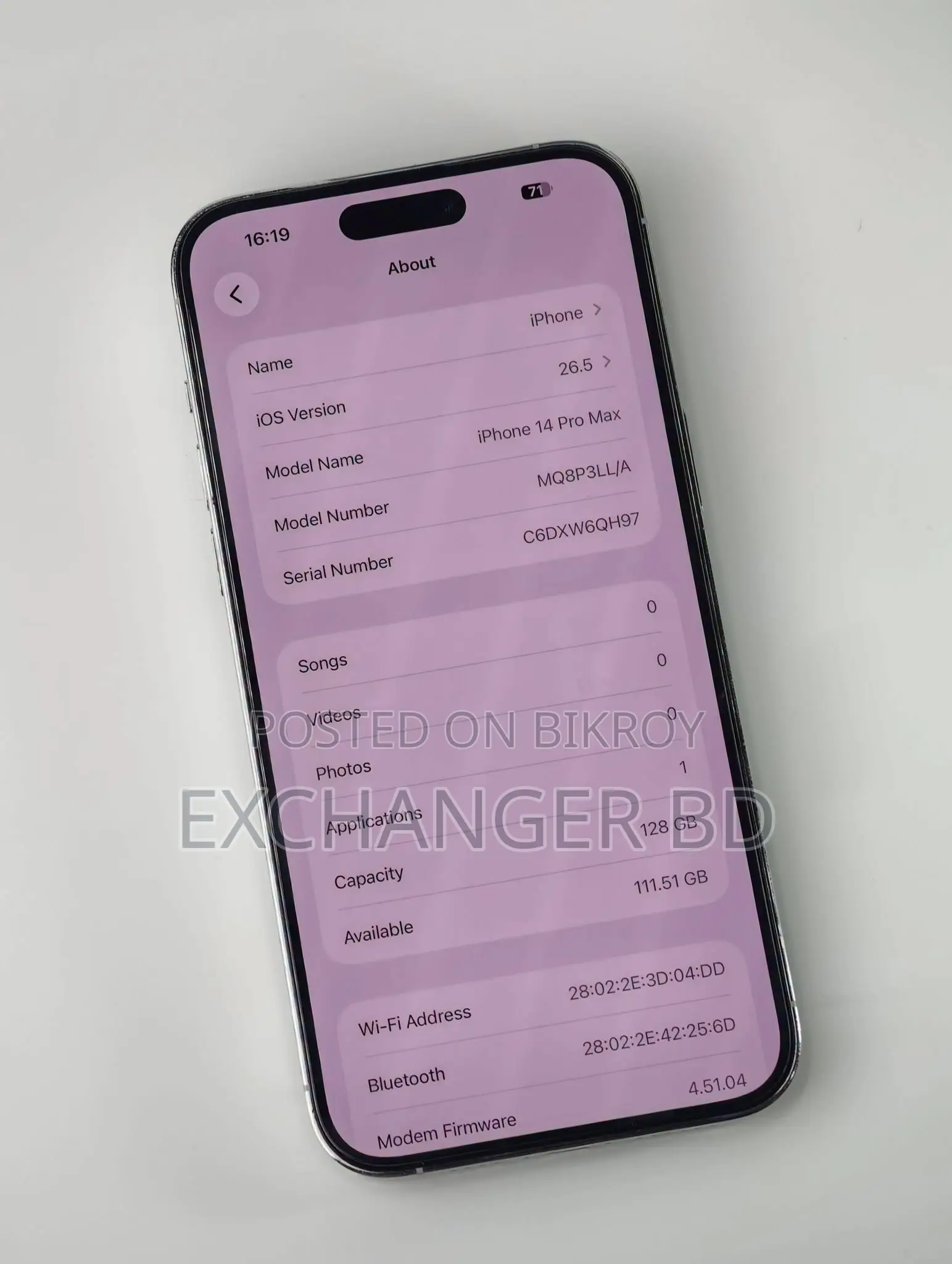 Apple iPhone 14 Pro Max 128 GB White