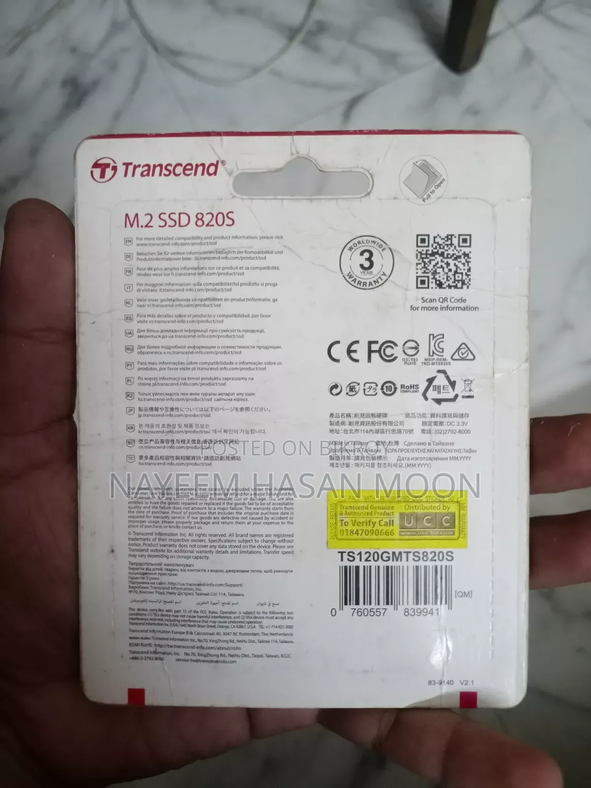 Transcend 820s 120GB 2280