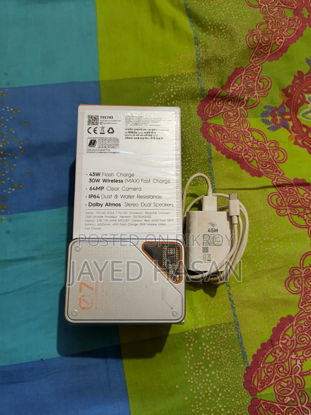 Tecno Pova 7 Pro 5G 256 GB Black