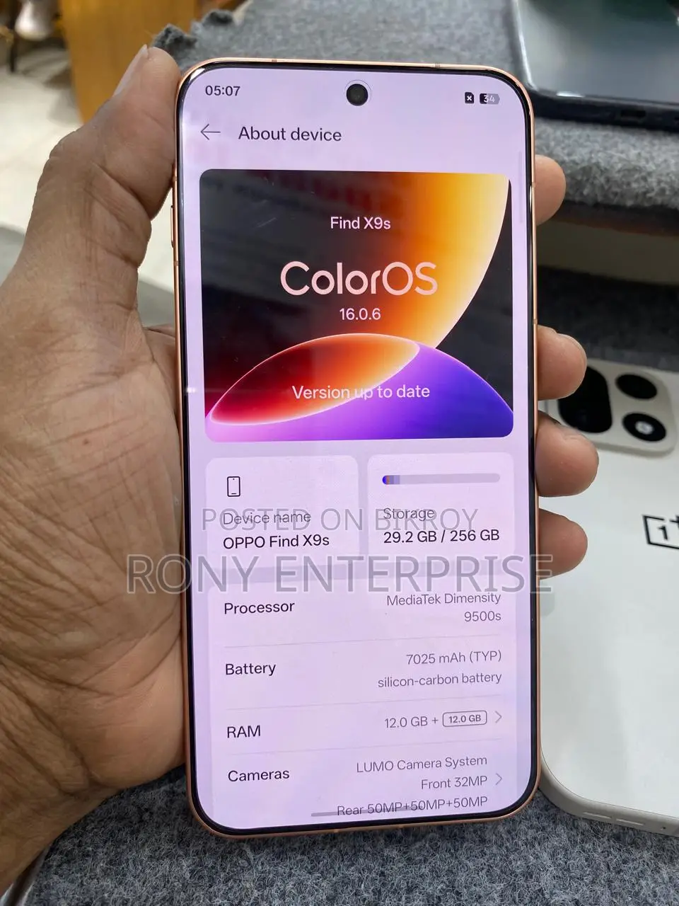New Oppo Find X 256 GB Gold