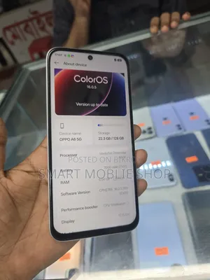 New Oppo A6 5G 128 GB Black