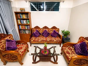 Shishu Wood Royal Sofa Set ( Hand-Made ) | Free Center Table