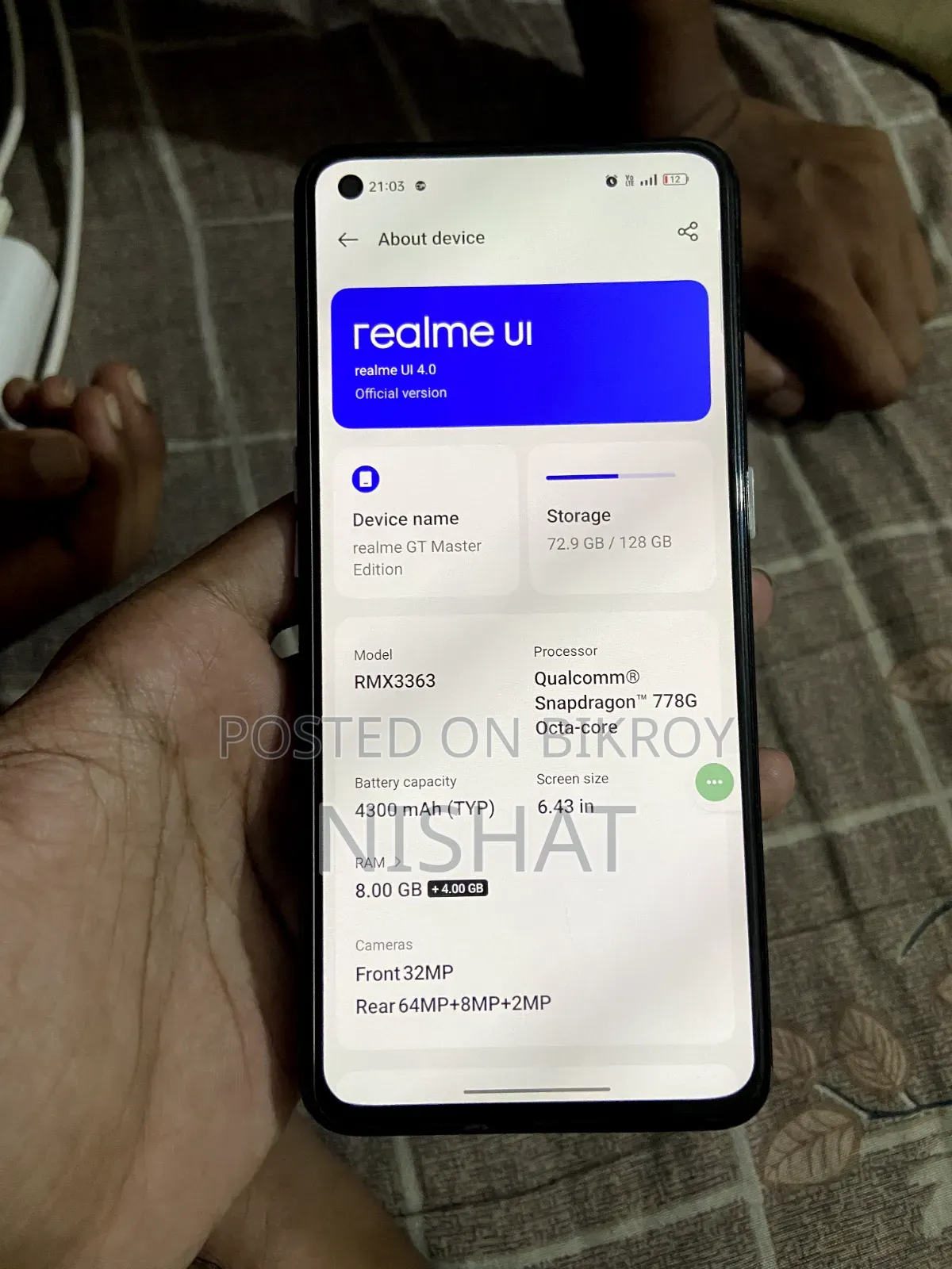 Realme GT Master Edition 128 GB Black