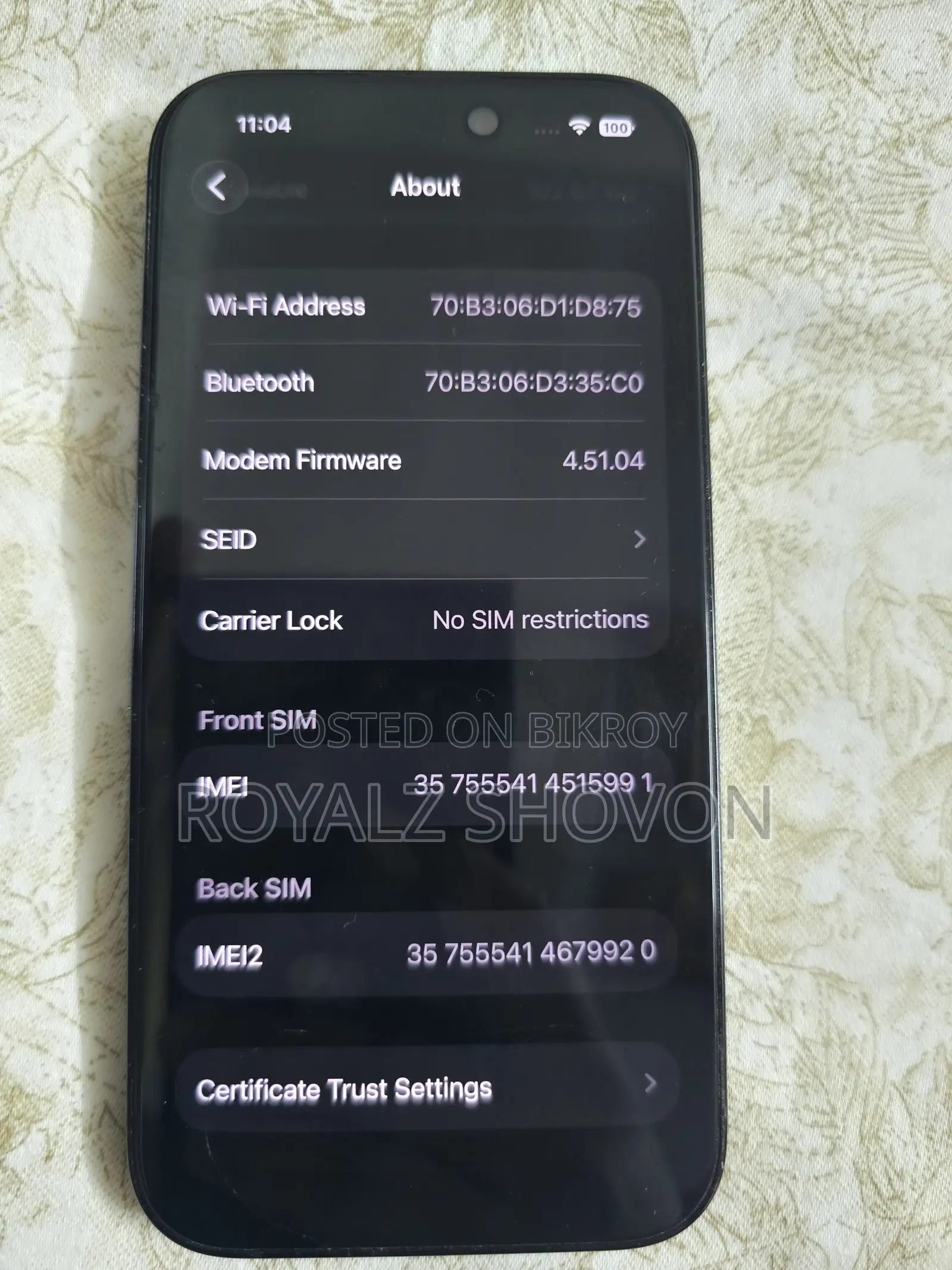 Apple iPhone 14 Pro 256 GB Gray