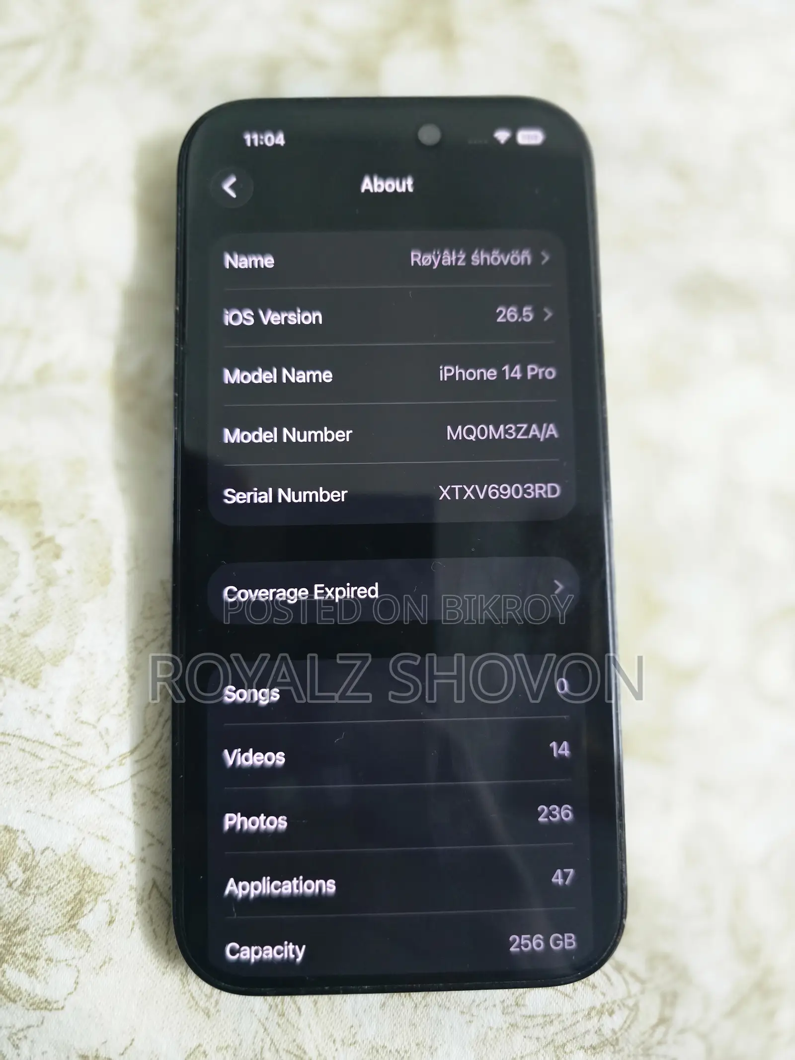 Apple iPhone 14 Pro 256 GB Gray