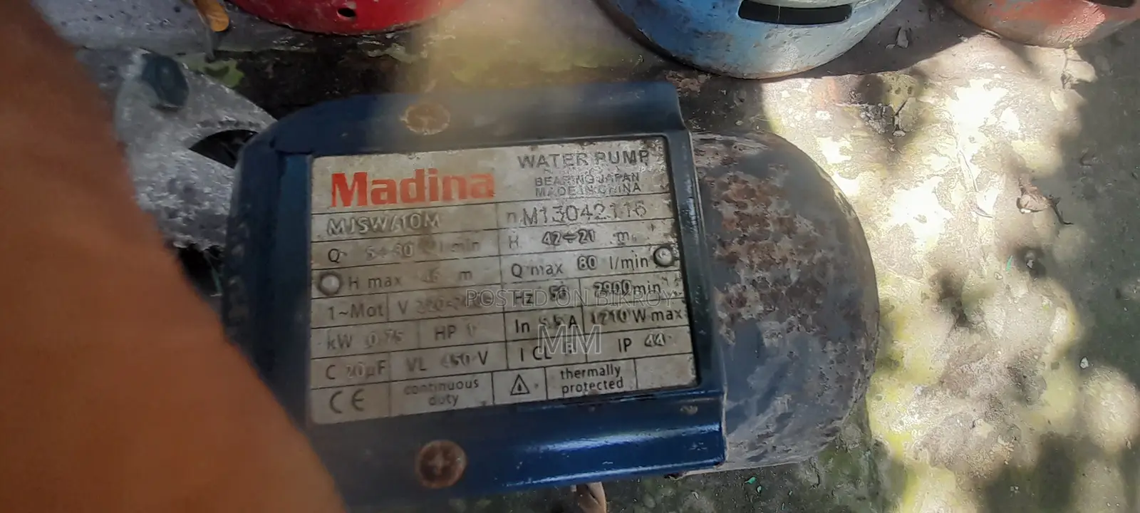 Madina Mjsw10m Water Pump 1 Horsepower