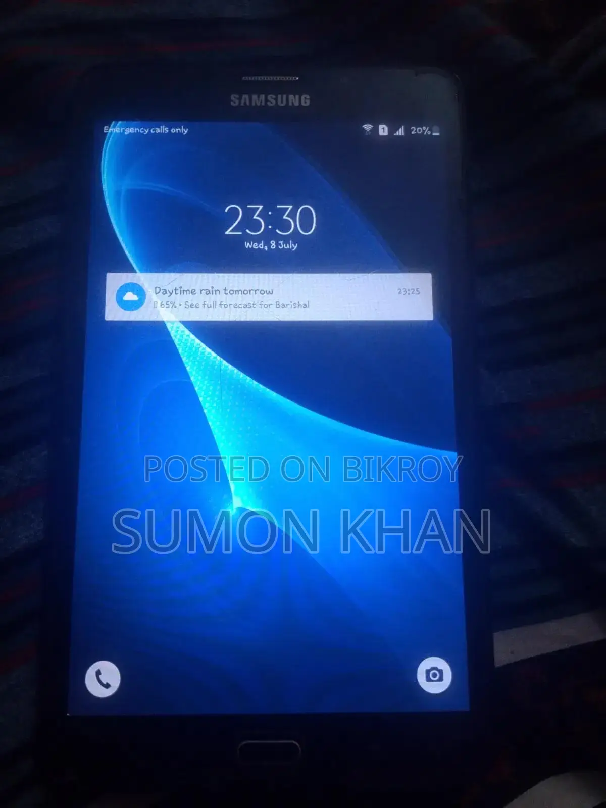 Samsung Galaxy Tab A  SM-T285 8 GB Black