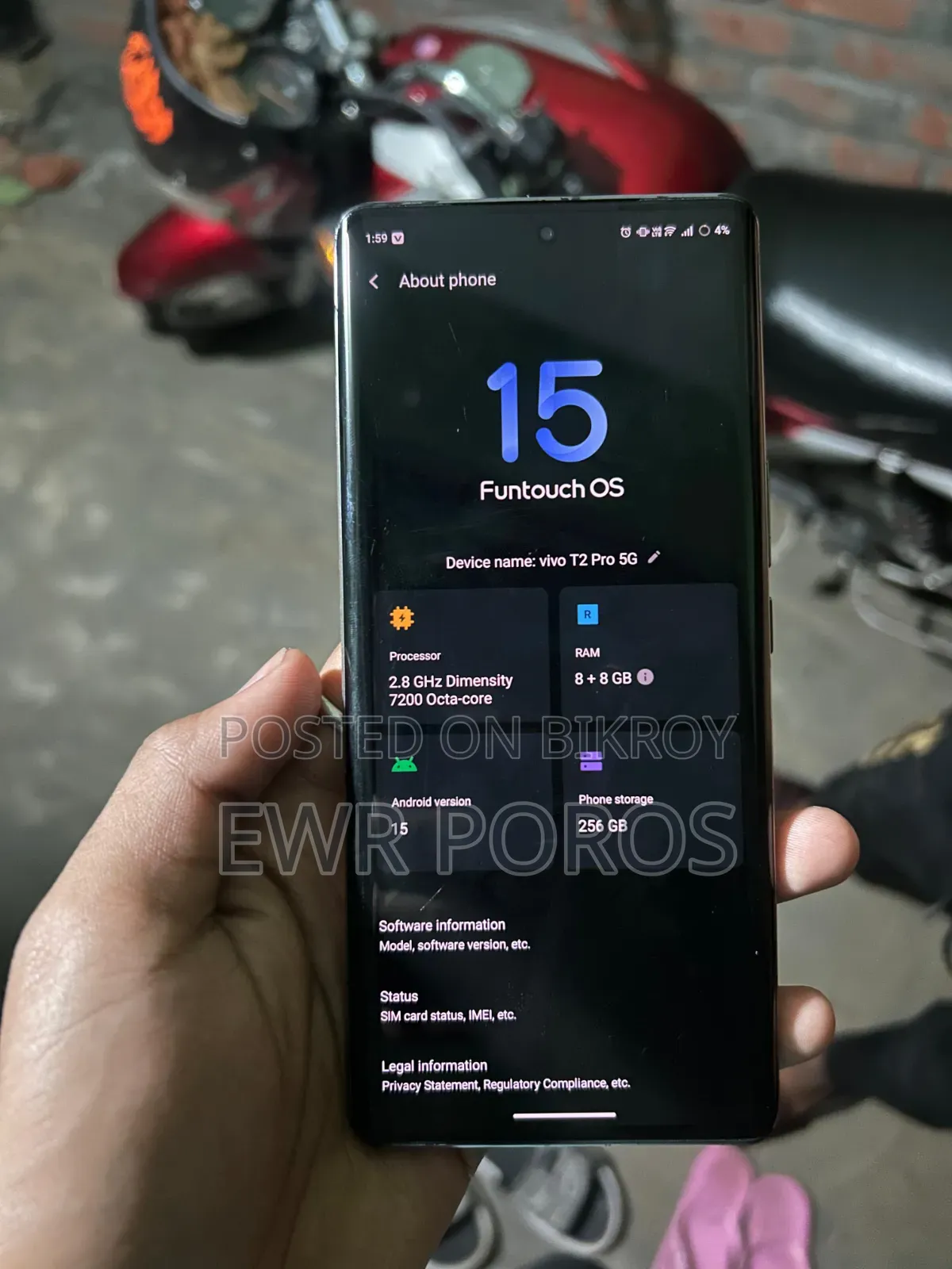 New Vivo T3 Pro 256 GB White