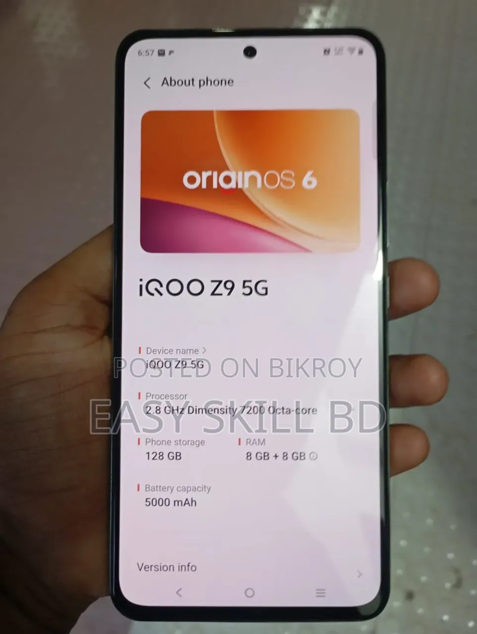 New Vivo iQOO Z9 128 GB Gray