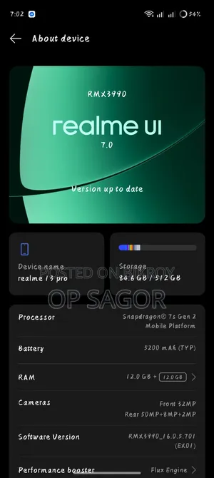 Realme 13 Pro+ 5G 512 GB Bronze