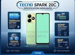 New Tecno Spark 20C 128 GB Green