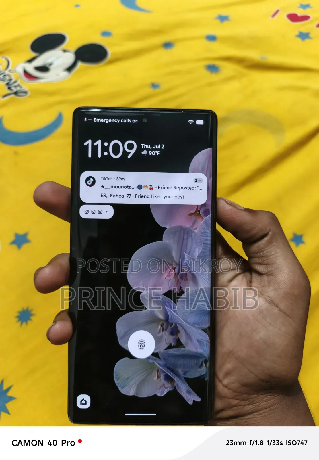 গুগল পিক্সেল ৬ প্রো ১২৮ জিবি ব্ল্যাক