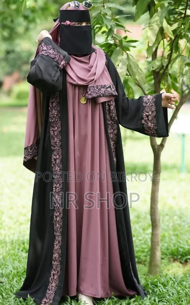 Abaya Borka - Vest + Sleeveless Inner + Hijab