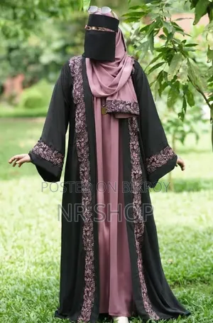 Abaya Borka - Vest + Sleeveless Inner + Hijab