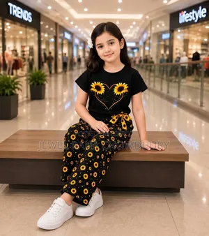 Premium 100% Cotton Short Sleeve Set for Baby Girls