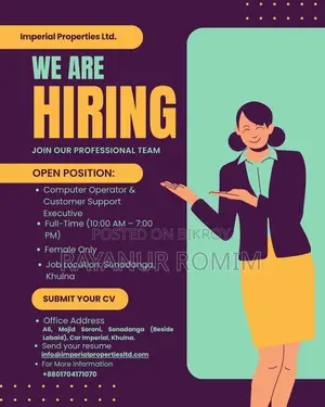 Computer Operator Customer Support Executive
