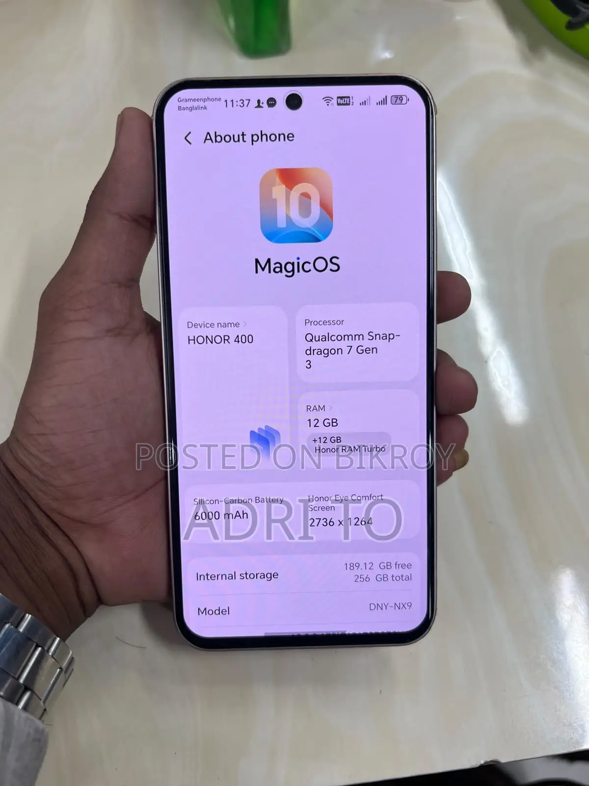 Honor 400 256 GB Silver