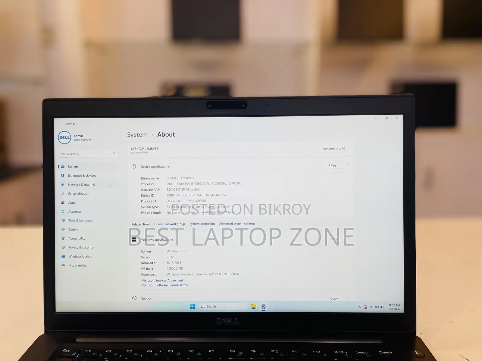 Laptop Dell Latitude 7480 8GB Intel Core I5 SSD 256GB