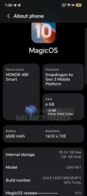 Honor 400 256 GB