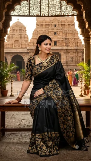 রূপকথা কাতান শাড়ি সাথে ব্লাউজ পিস
