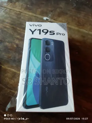 New Vivo Y19s Pro 128 GB Black