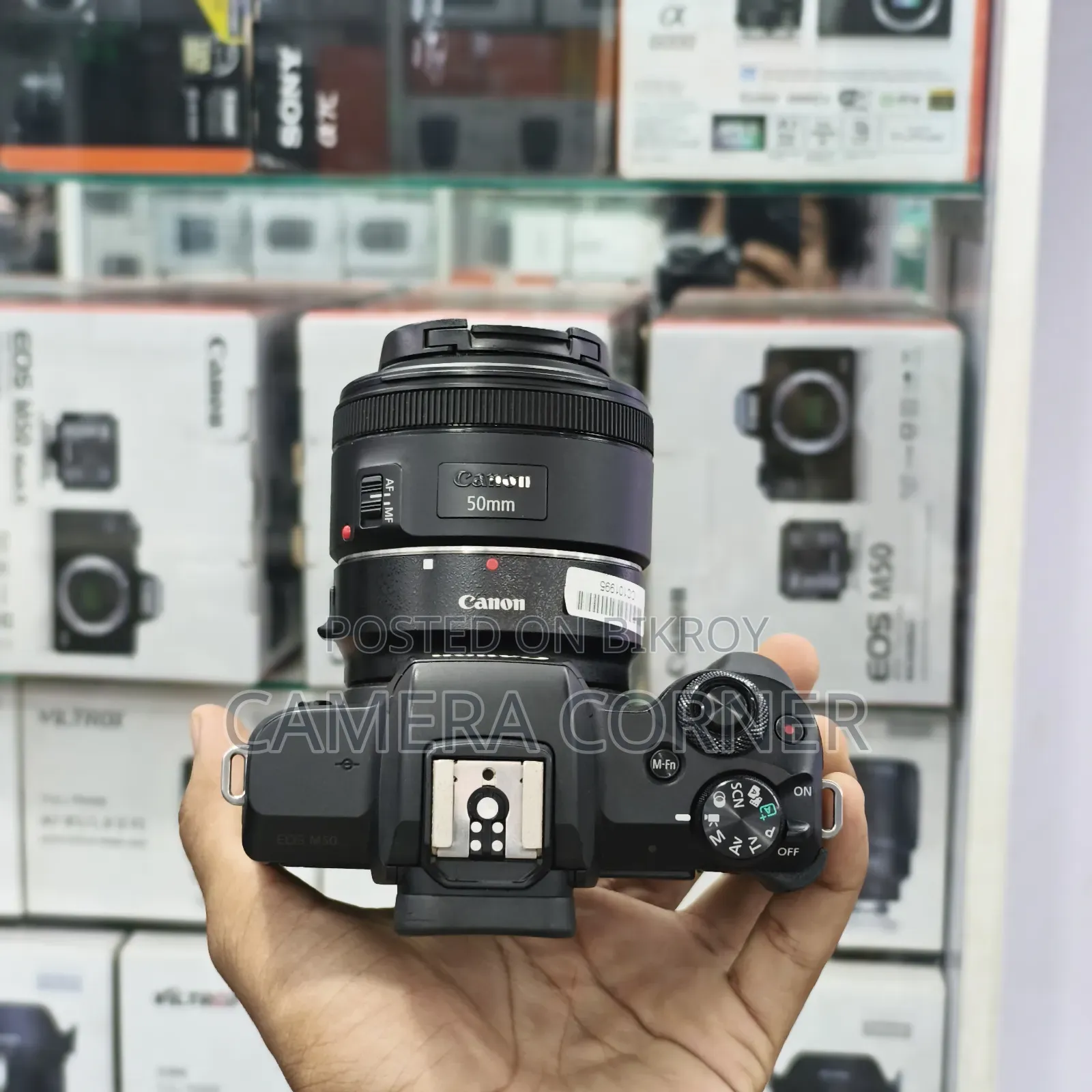 Canon M50 With 50mm STM With Converter