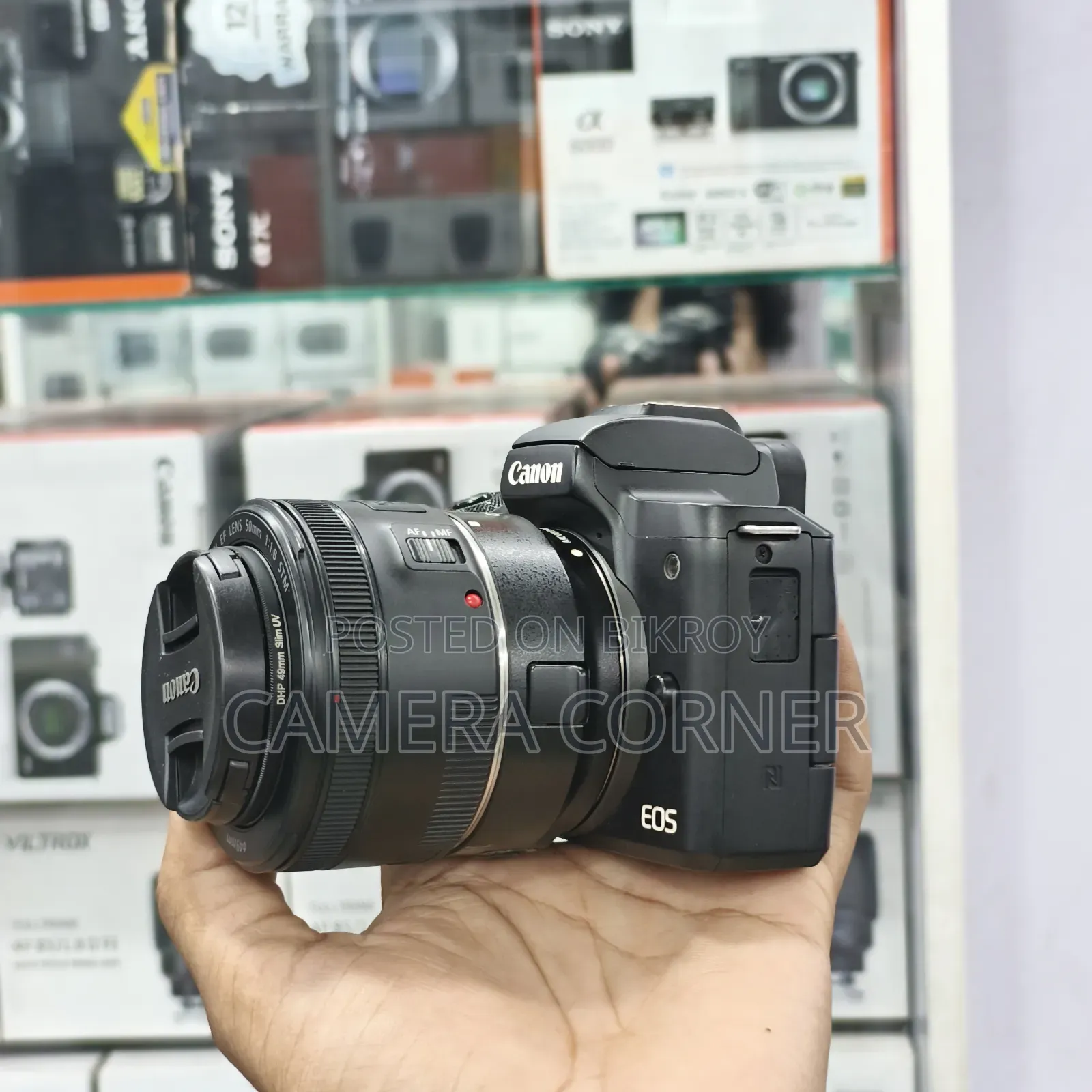 Canon M50 With 50mm STM With Converter