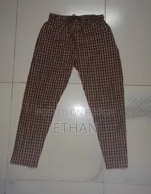 Men's Cotton Check Pajama / Lounge Pant – Size 34–36 – Good Condition