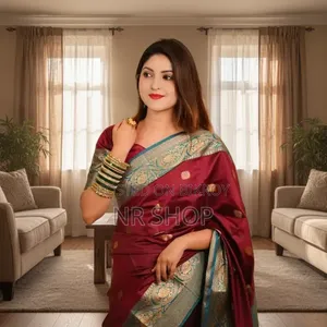 Katan Saree – with matching blouse piece