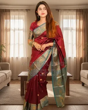 Katan Saree – with matching blouse piece