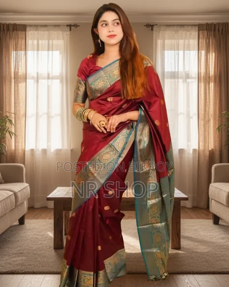 Katan Saree – with matching blouse piece