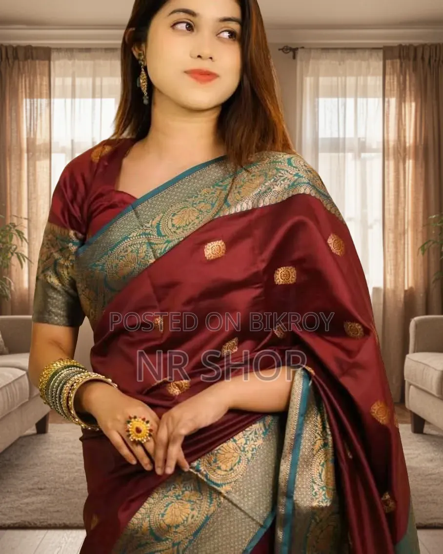 Katan Saree – with matching blouse piece
