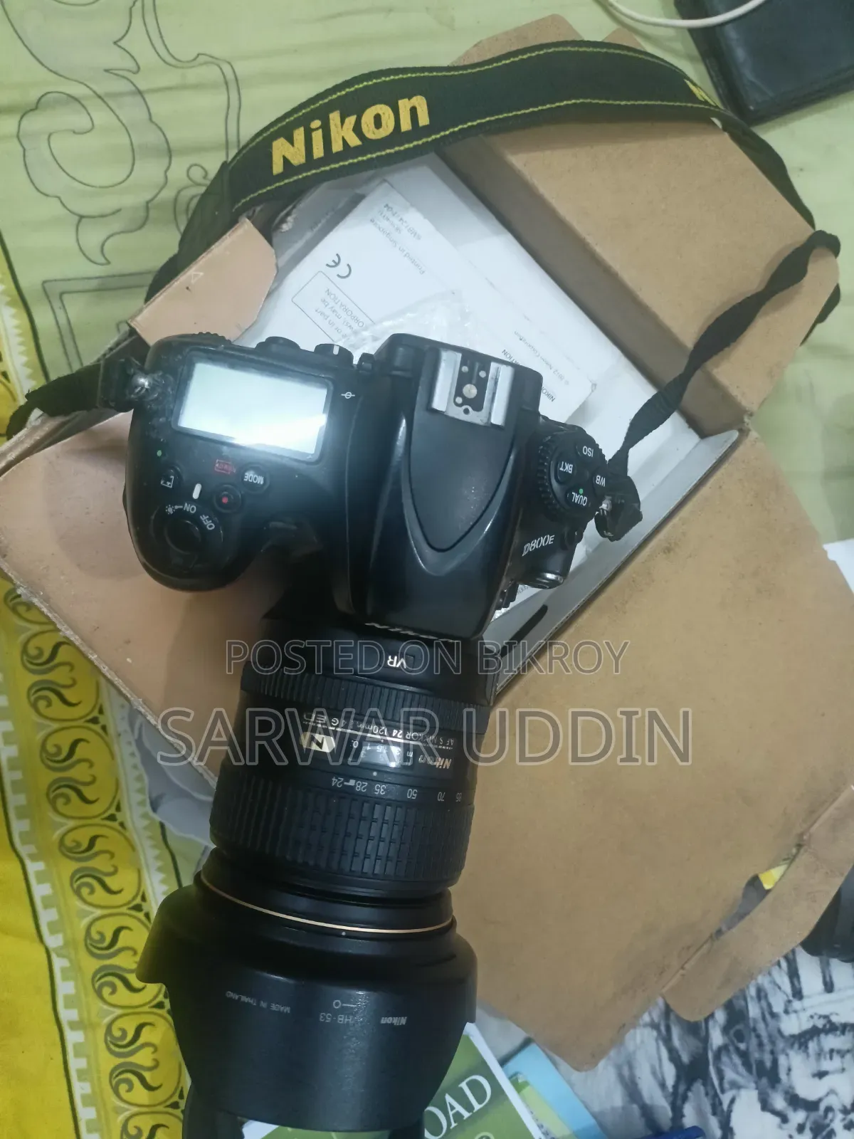 Nikon D800e Full Frame Camera With All Around 24-120 Mm F4