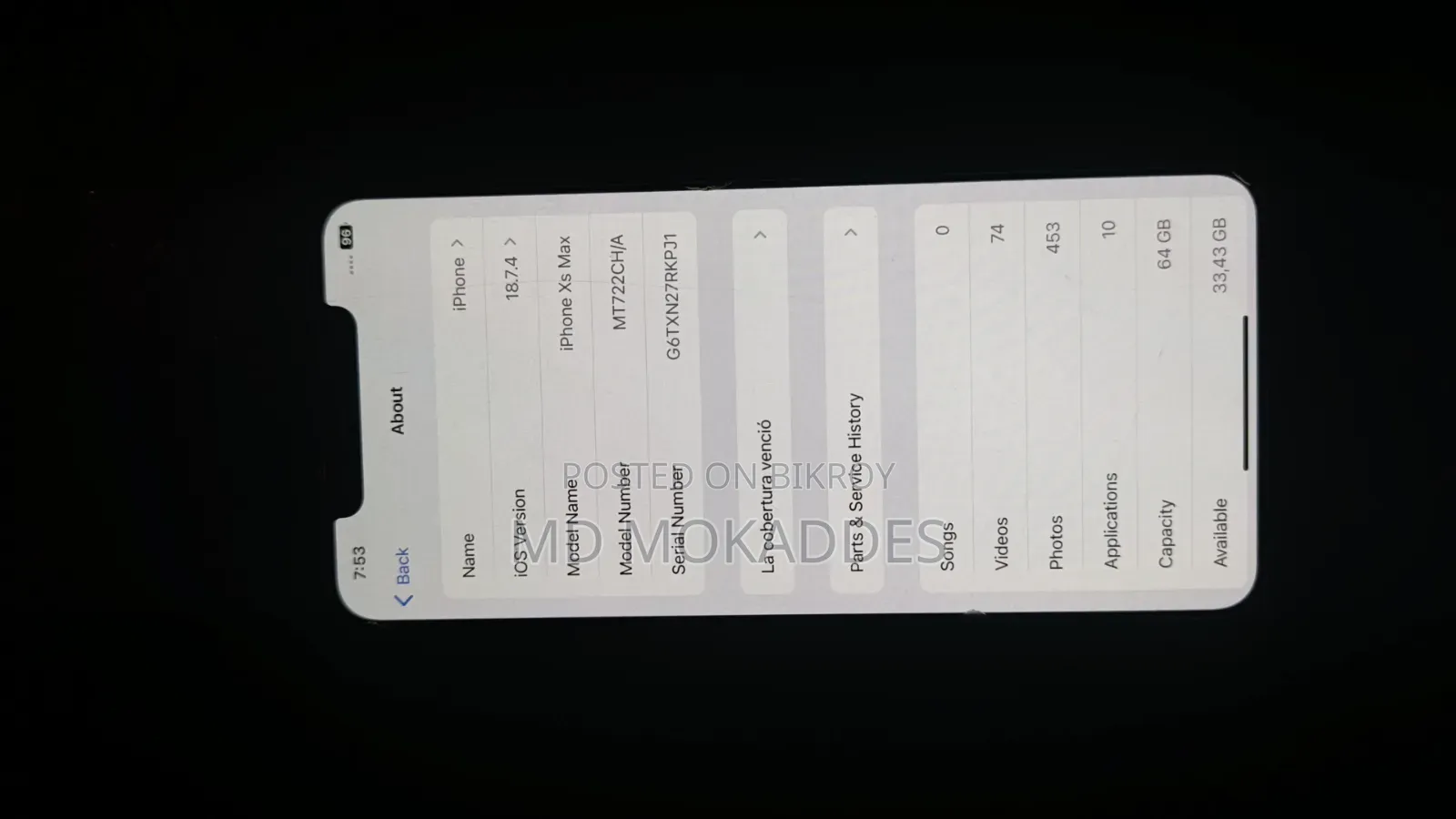Apple iPhone XS Max 64 GB White