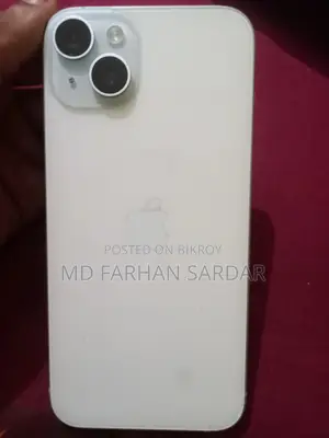 নতুন অ্যাপল আইফোন ১৫ প্লাস ১২৮ জিবি সাদা