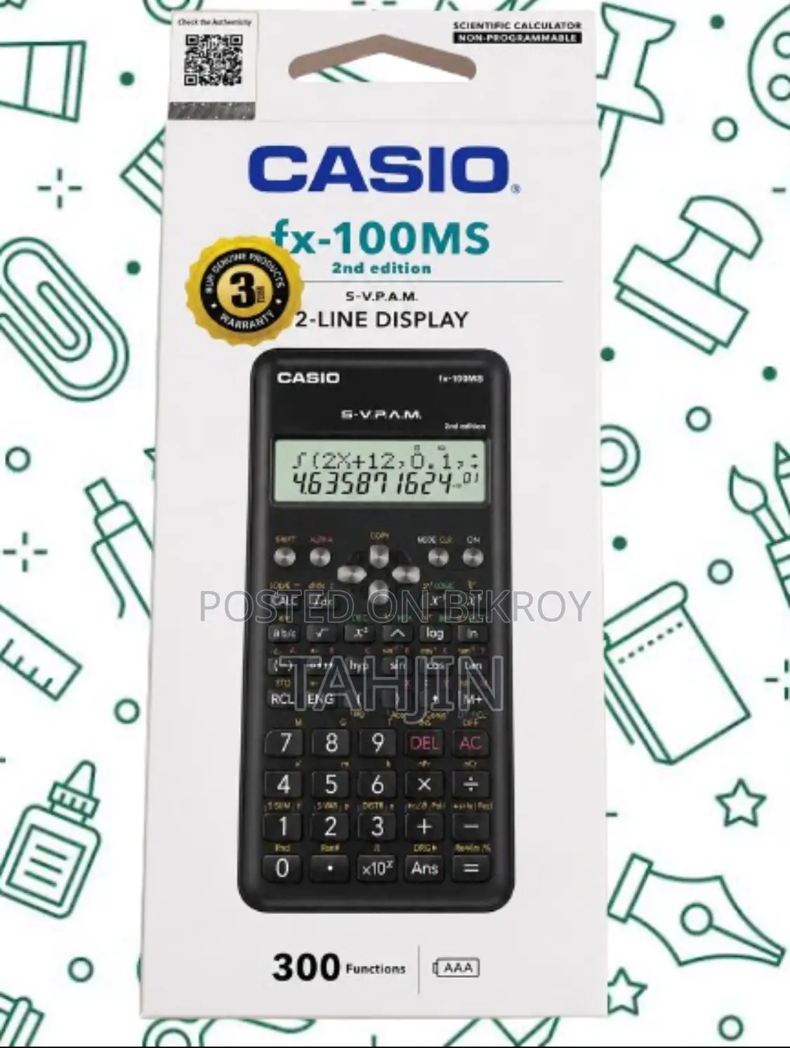 Casio Fx-100ms Scientific Calculator