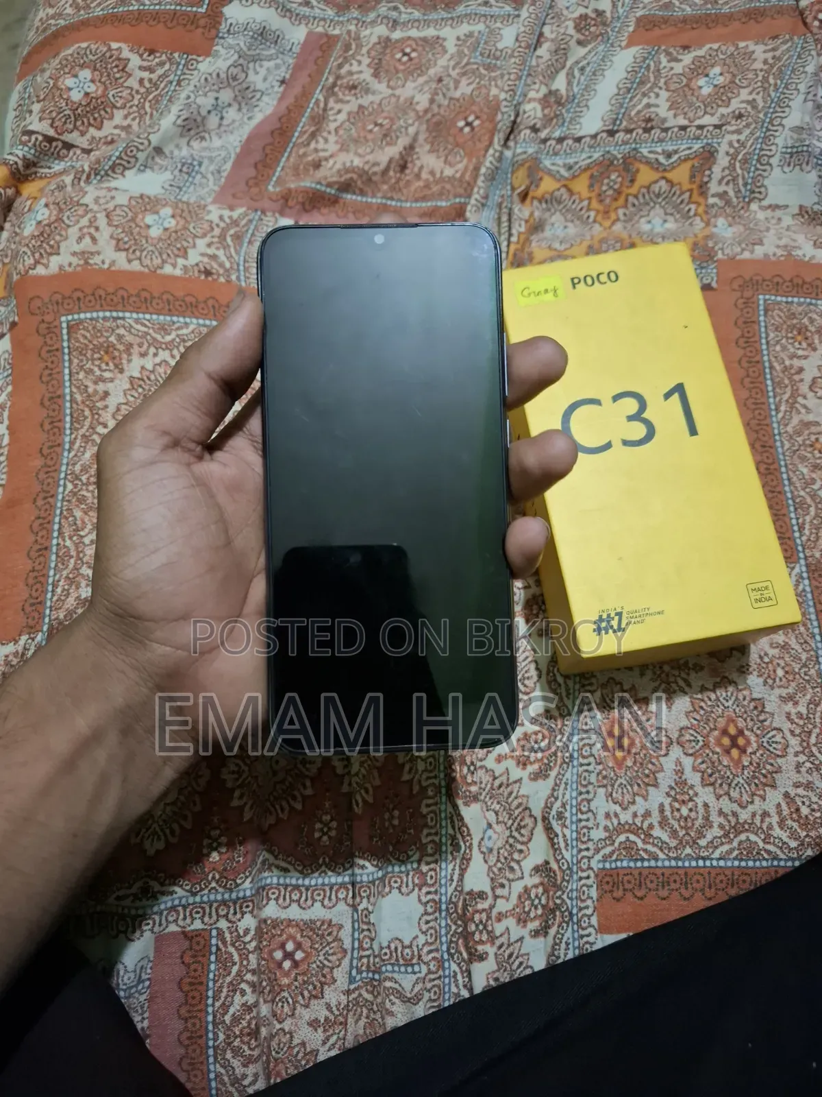 শাওমি পোকো সি৩ ৬৪ জিবি কালো