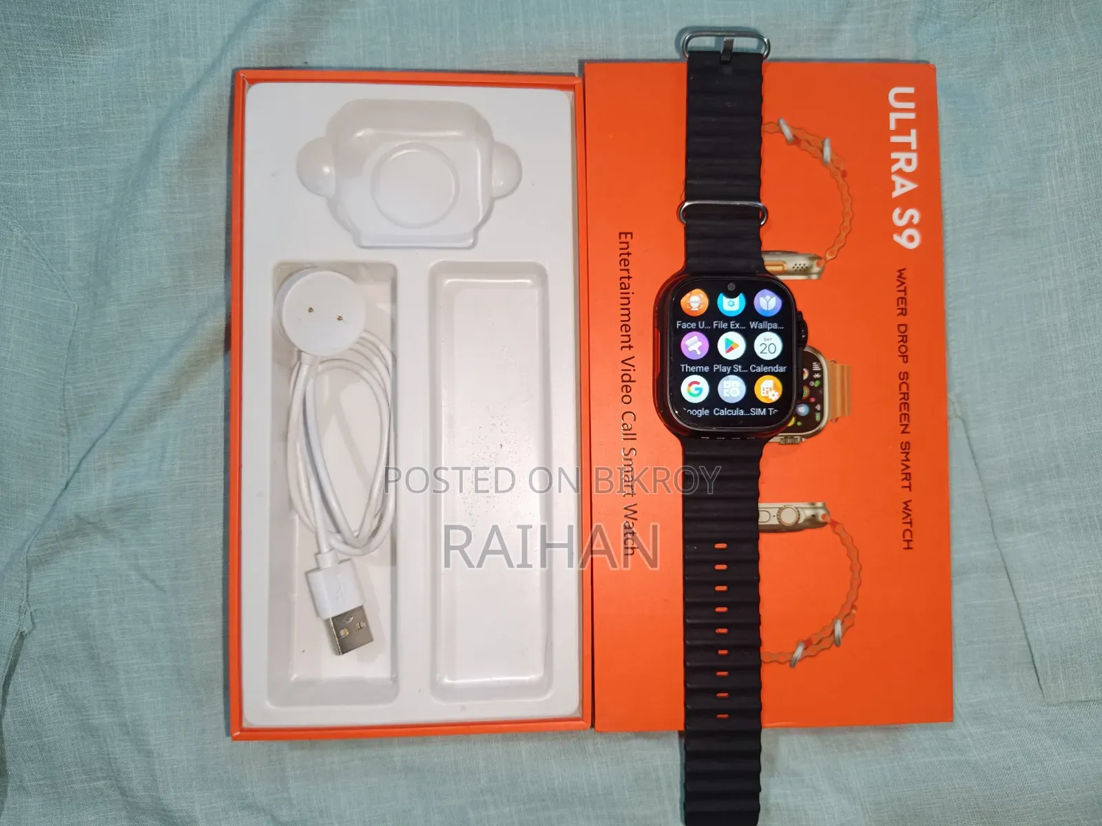 S9 Ultra অ্যান্ড্রয়েড স্মার্টওয়াচ ৩২/২৫৬ ২ মাস বয়স