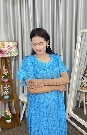 সুতি ব্লক ফ্রেল মেক্সি অফার প্রাইজ৩৫০টাকা লং ৫২-৫৩ বডি ৪৮-৪৯হাতা ৭-৮