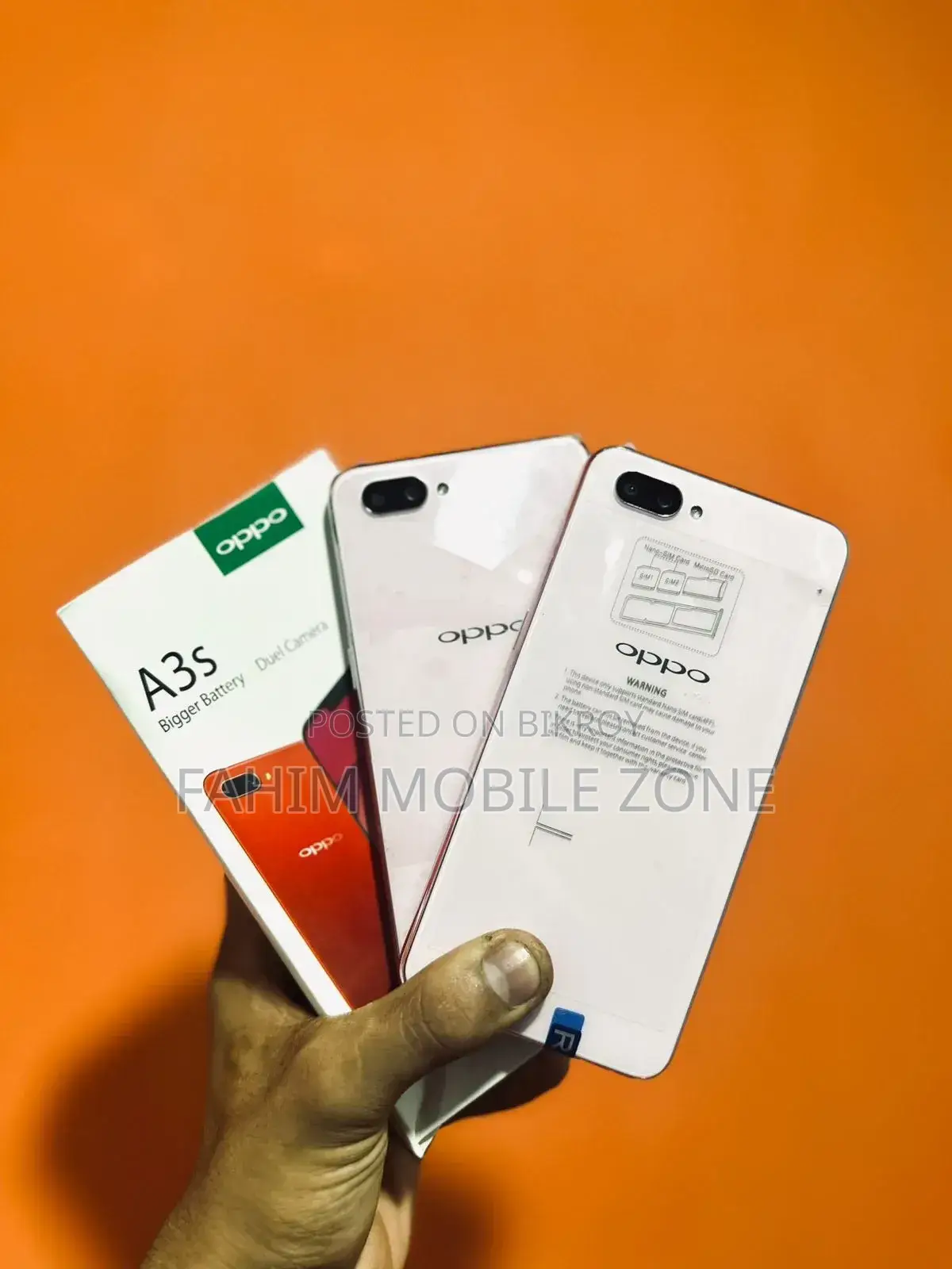 New Oppo A3s 256 GB Pink