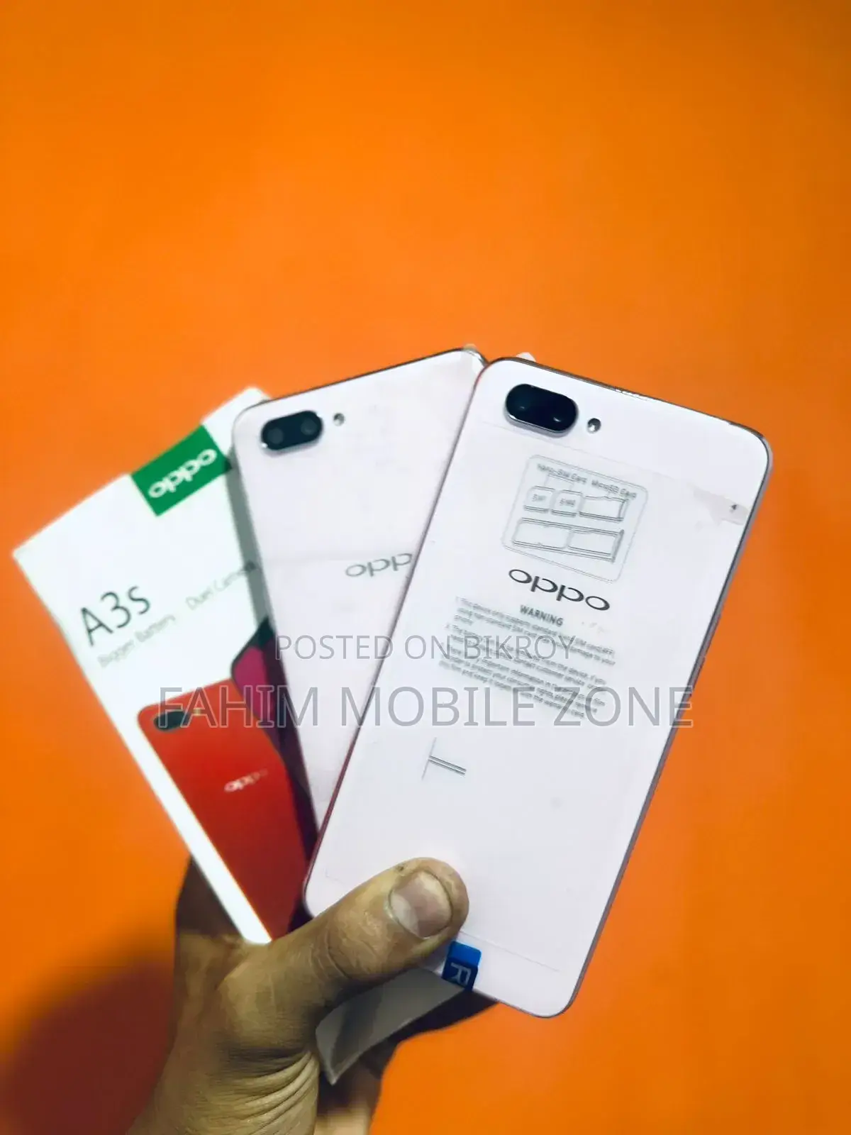 New Oppo A3s 256 GB Pink