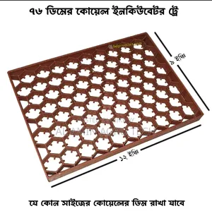 ৭৬ ডিমের কোয়েল ইনকিউবেটর ট্রে | 76 Eggs Quail Incubator Tray
