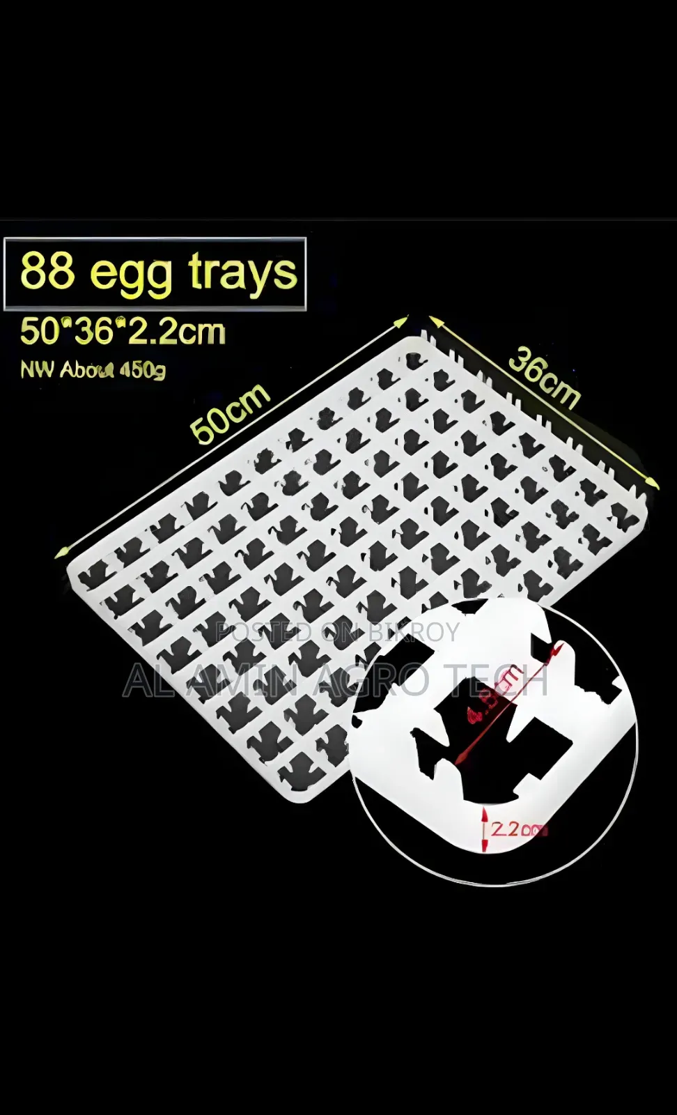 88 Eggs Incubator Egg Tray