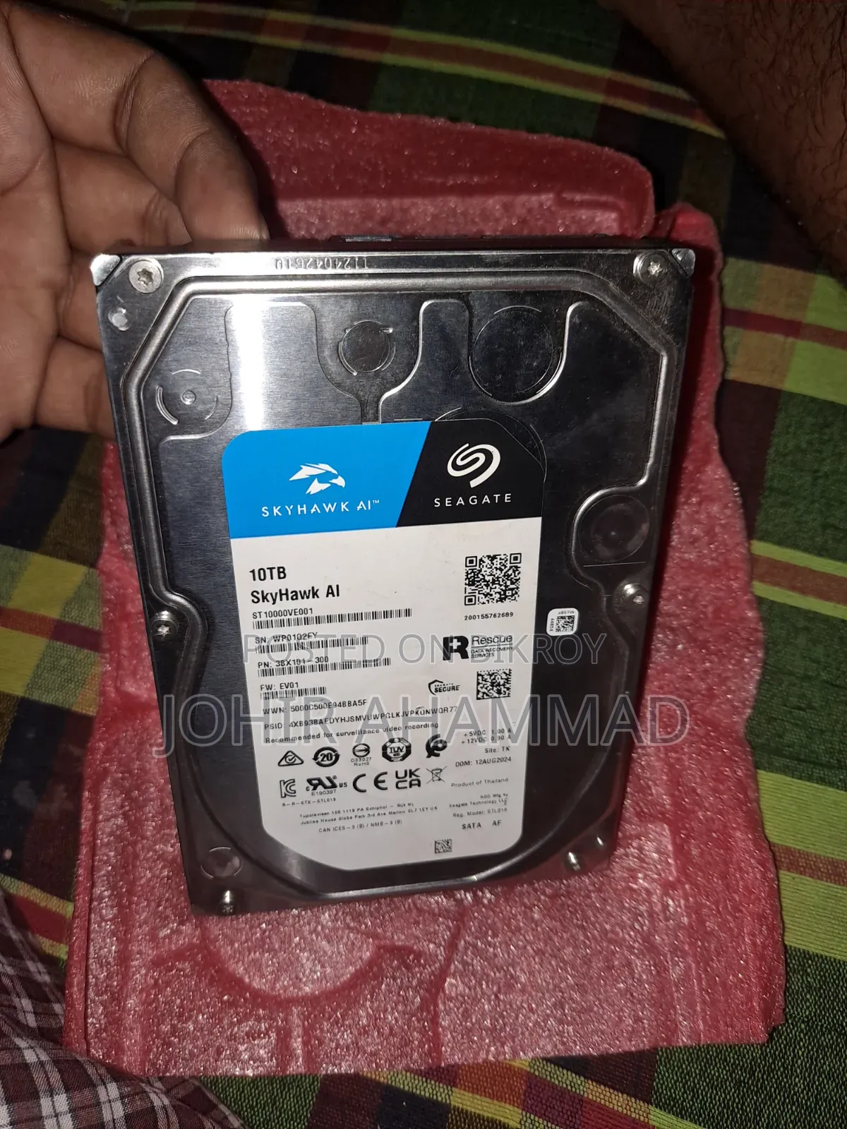 Seagate Skyhawk Ai 10tb Surveillance Hard Disk Drive