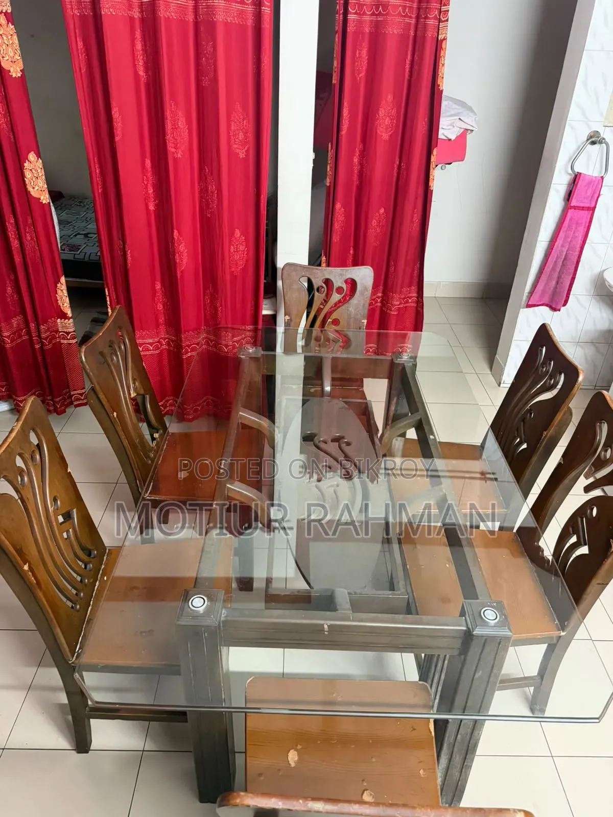 Dining table will be sold.