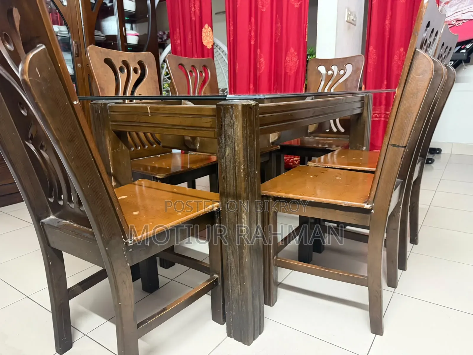Dining table will be sold.