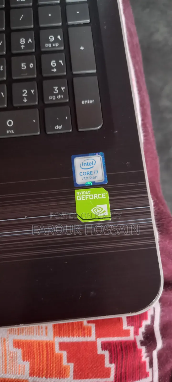 ল্যাপটপ HP 15s 8GB Intel Core I7 HDD 1TB