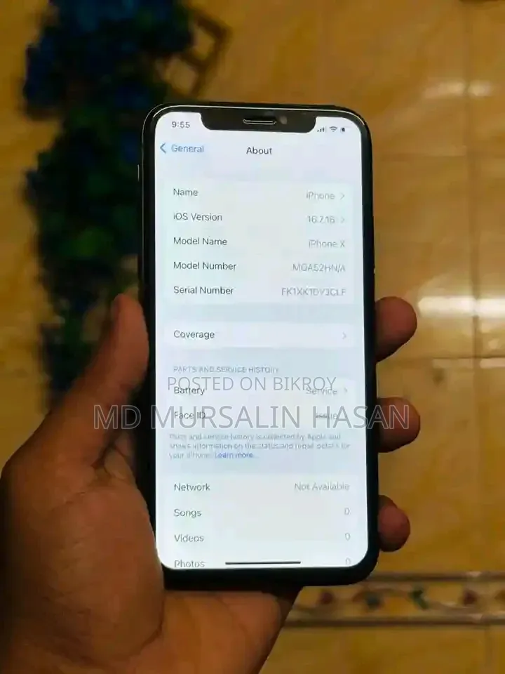 Apple iPhone X 64 GB Black