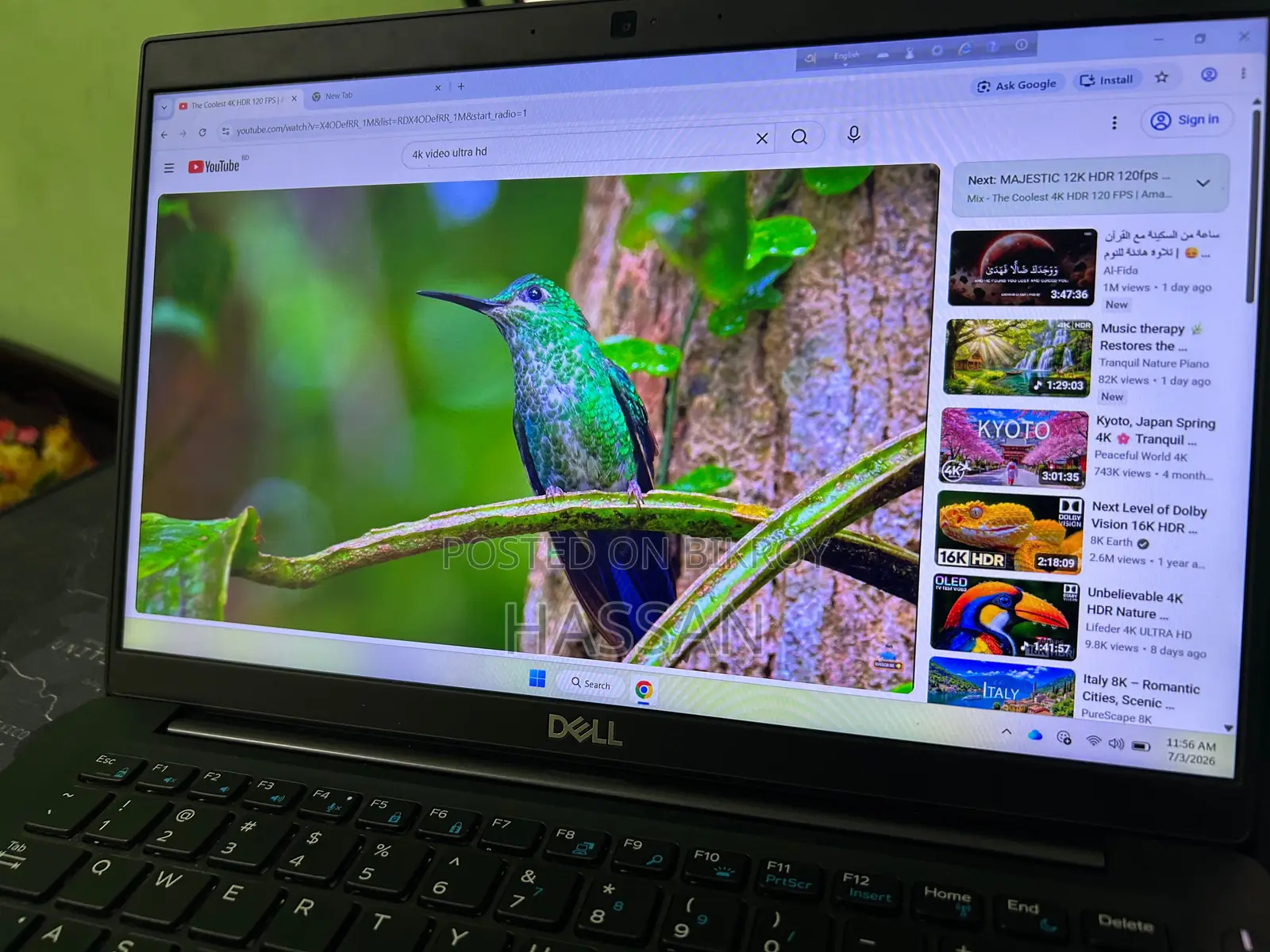ল্যাপটপ ডেল ল্যাটিটিউড ৭৩৯০ ৮জিবি ইন্টেল কোর আই৫ এসএসডি ২৫৬জিবি