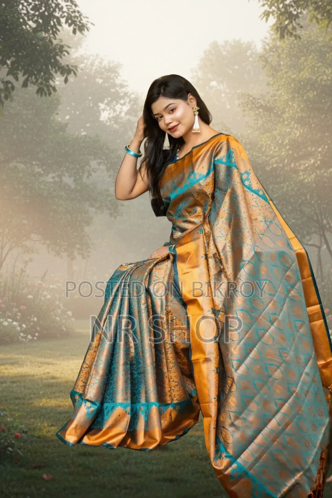 Kanjivaram Katan Saree with blouse piece